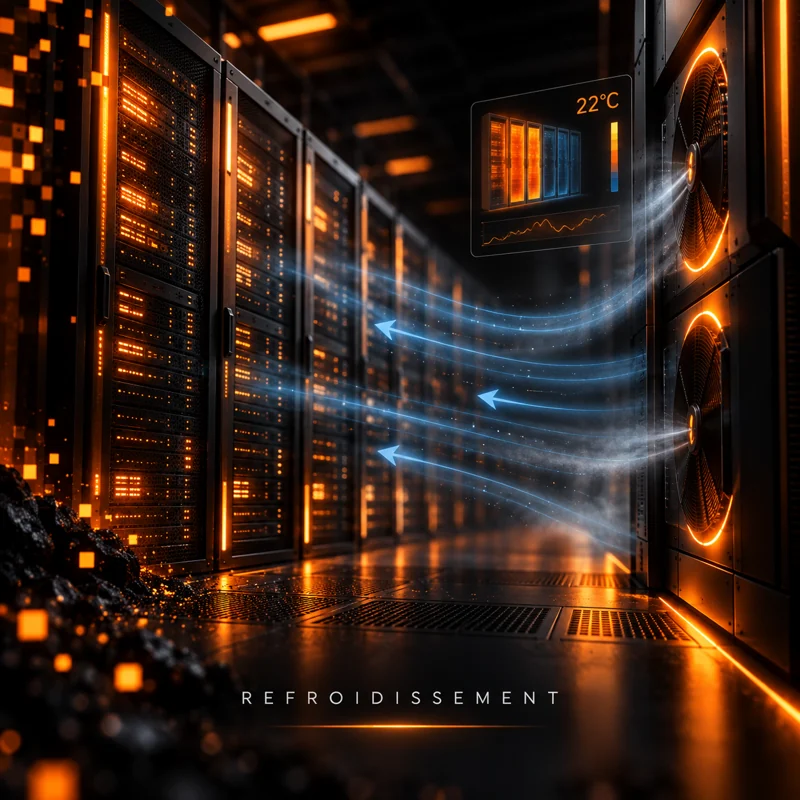 Refroidissement data center Orange Noire